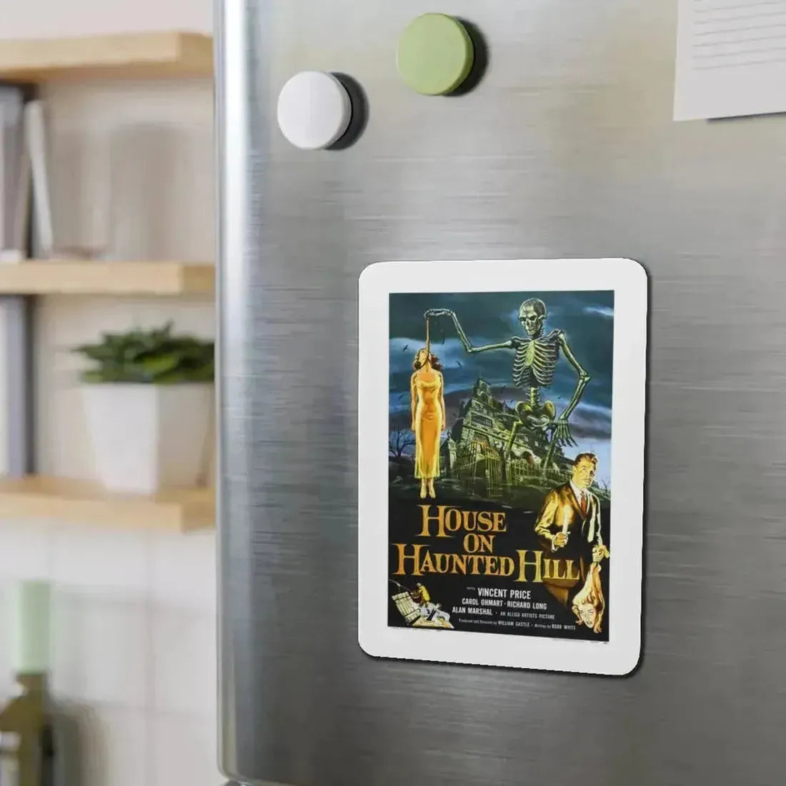 HOUSE ON HAUNTED HILL 1958 Movie Poster - Refrigerator Magnet - The Sticker Space