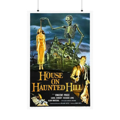 HOUSE ON HAUNTED HILL 1958 - Paper Movie Poster 24″ x 36″ Matte - The Sticker Space