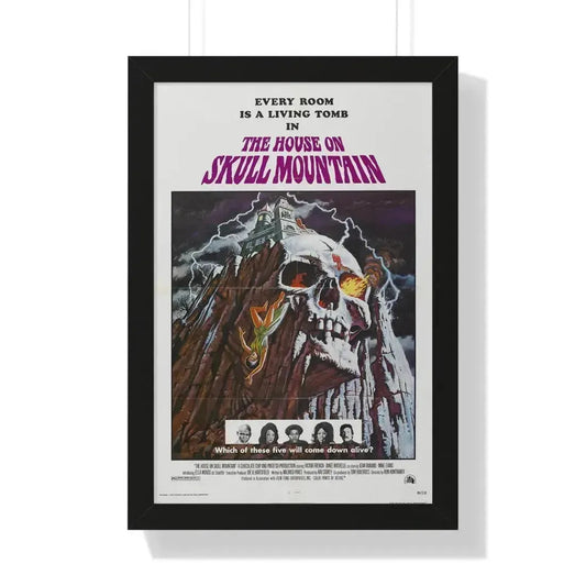 HOUSE ON SKULL MOUNTAIN 1974 - Framed Movie Poster 16″ x 24″ Black - The Sticker Space