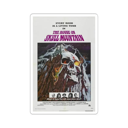 HOUSE ON SKULL MOUNTAIN 1974 Movie Poster - STICKER Vinyl Kiss-Cut Decal 6 Inch White - The Sticker Space