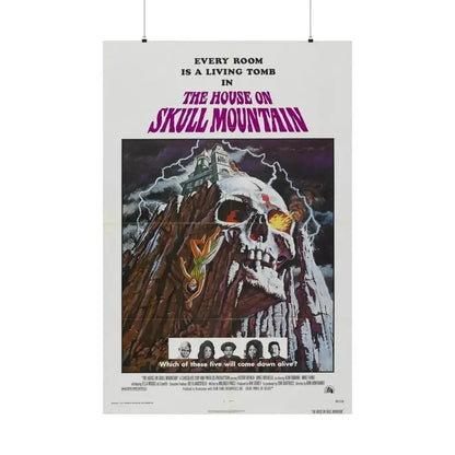 HOUSE ON SKULL MOUNTAIN 1974 - Paper Movie Poster - The Sticker Space