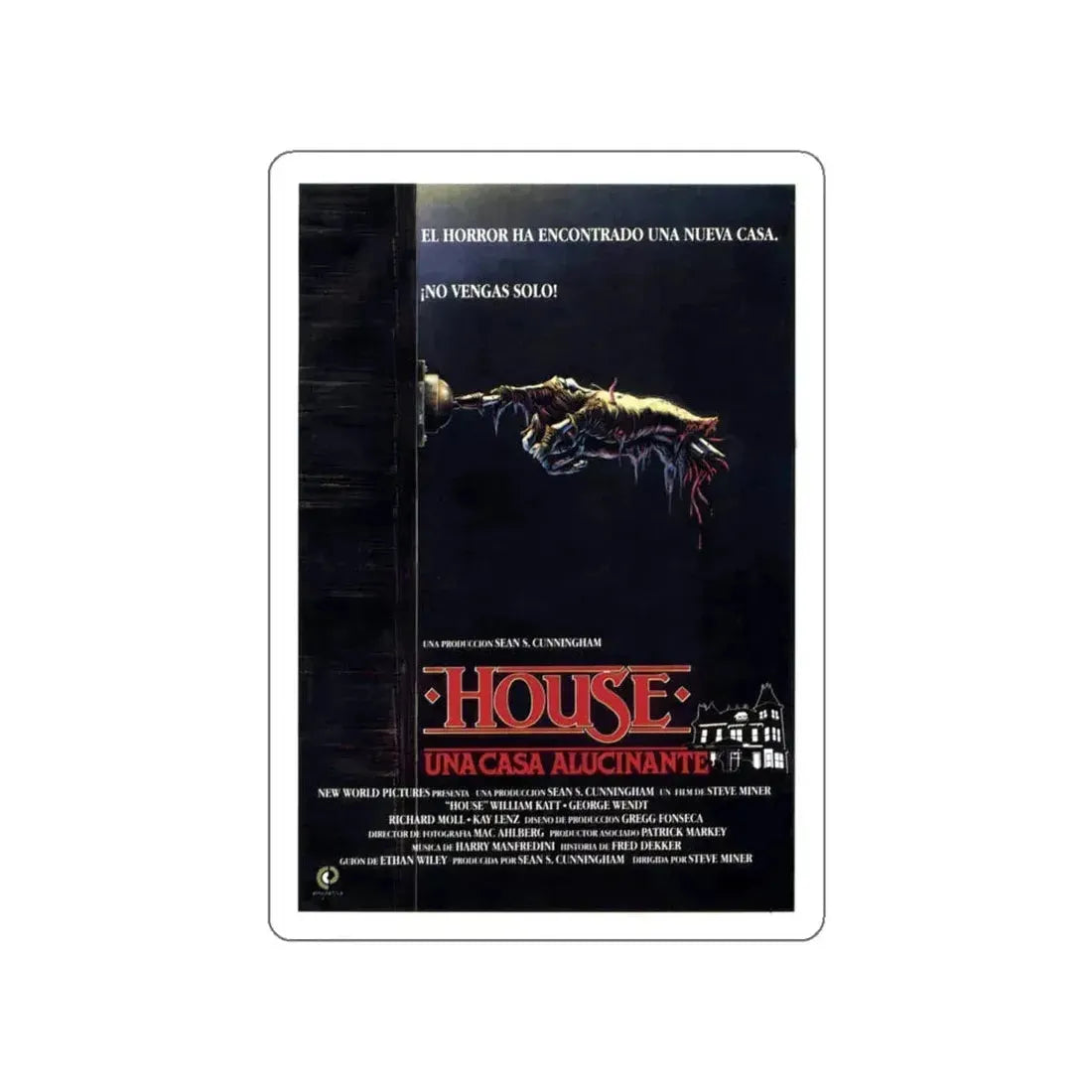 HOUSE (SPANISH) 1985 Movie Poster STICKER Vinyl Die-Cut Decal 6 Inch - The Sticker Space