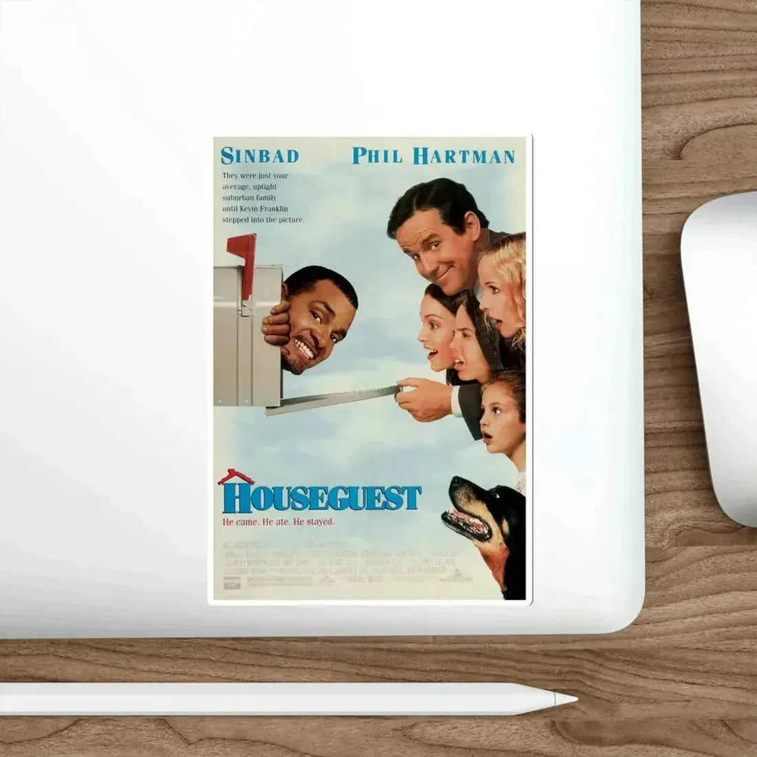 Houseguest 1995 Movie Poster STICKER Vinyl Die-Cut Decal - The Sticker Space