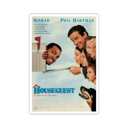 Houseguest 1995 Movie Poster - STICKER Vinyl Kiss-Cut Decal 4 Inch White - The Sticker Space