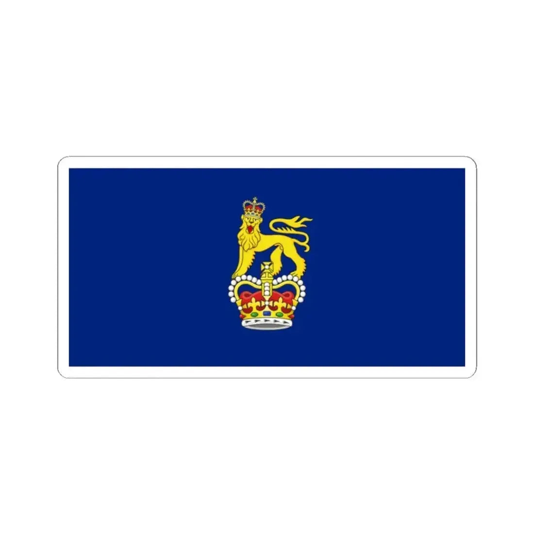 Household flag of the Governor-General of Antigua and Barbuda (Antigua and Barbuda) STICKER Vinyl Kiss-Cut Decal 2 Inch White - The Sticker Space