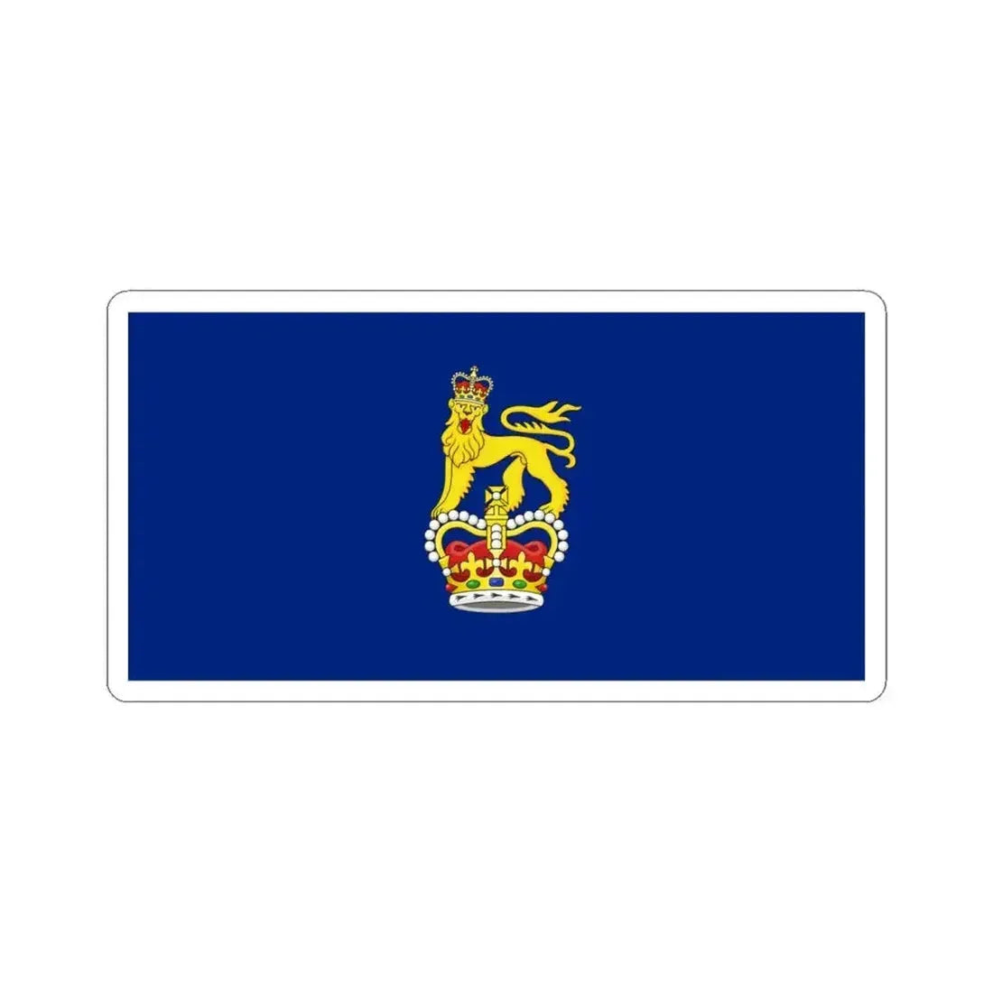 Household flag of the Governor-General of Antigua and Barbuda (Antigua and Barbuda) STICKER Vinyl Kiss-Cut Decal 6 Inch White - The Sticker Space