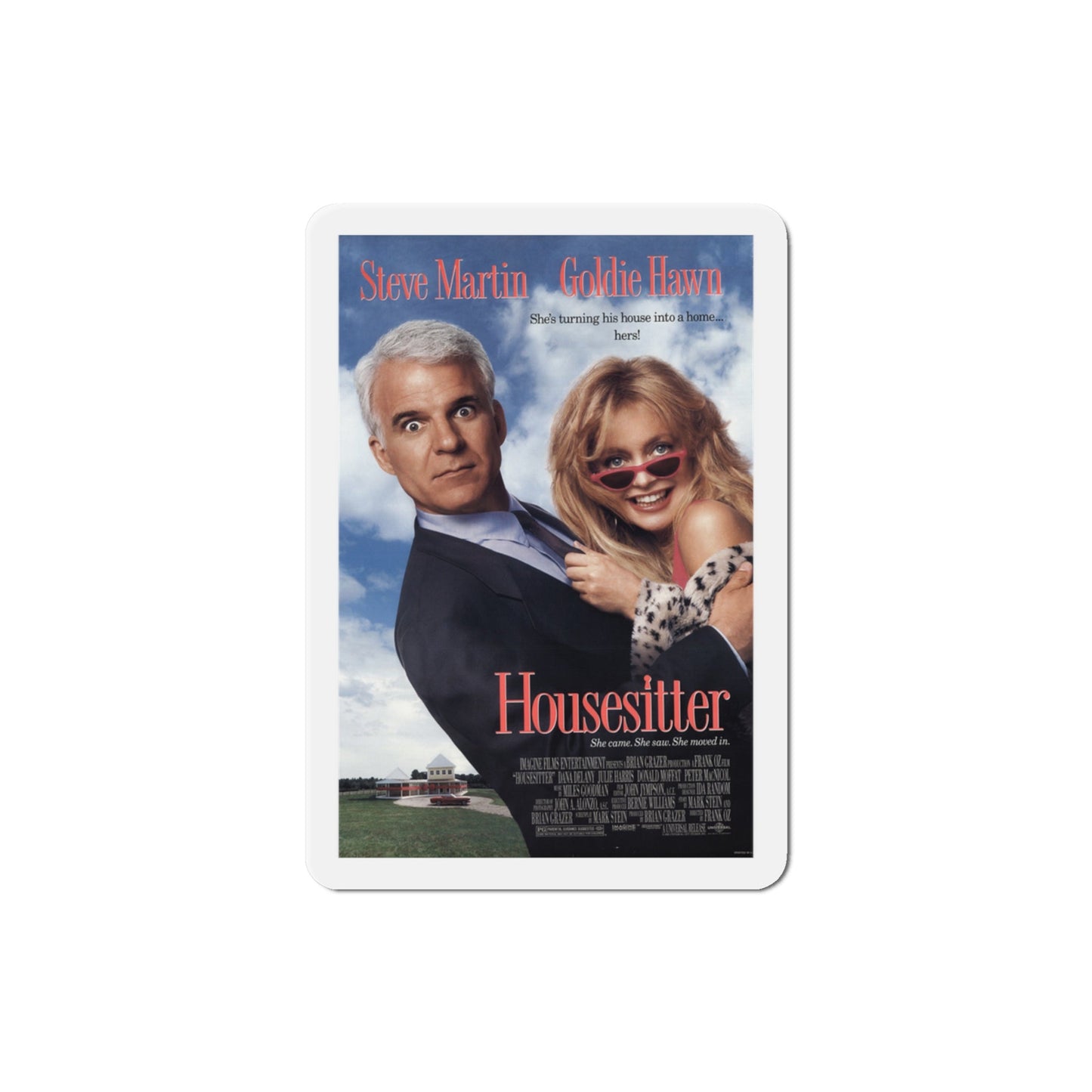 Housesitter 1992 Movie Poster Die-Cut Magnet-3" x 3"-The Sticker Space