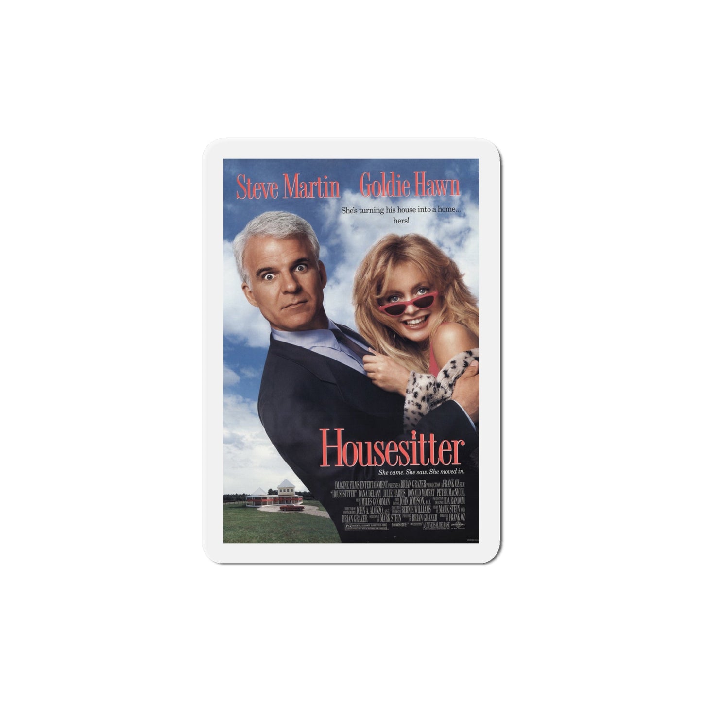 Housesitter 1992 Movie Poster Die-Cut Magnet-5" x 5"-The Sticker Space