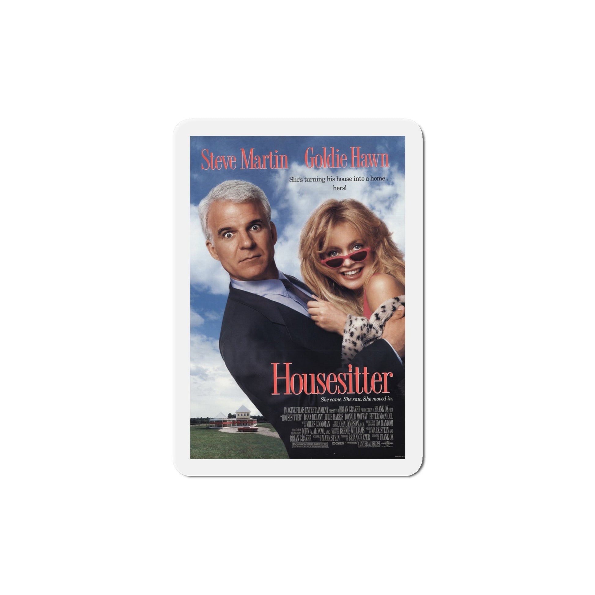 Housesitter 1992 Movie Poster Die-Cut Magnet-6 × 6"-The Sticker Space