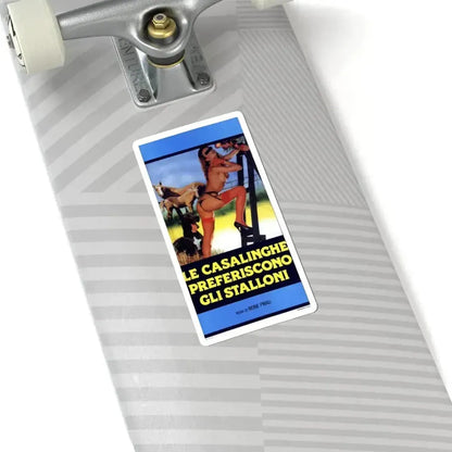 HOUSEWIVES PREFER STALLIONS Movie Poster - STICKER Vinyl Kiss-Cut Decal - The Sticker Space