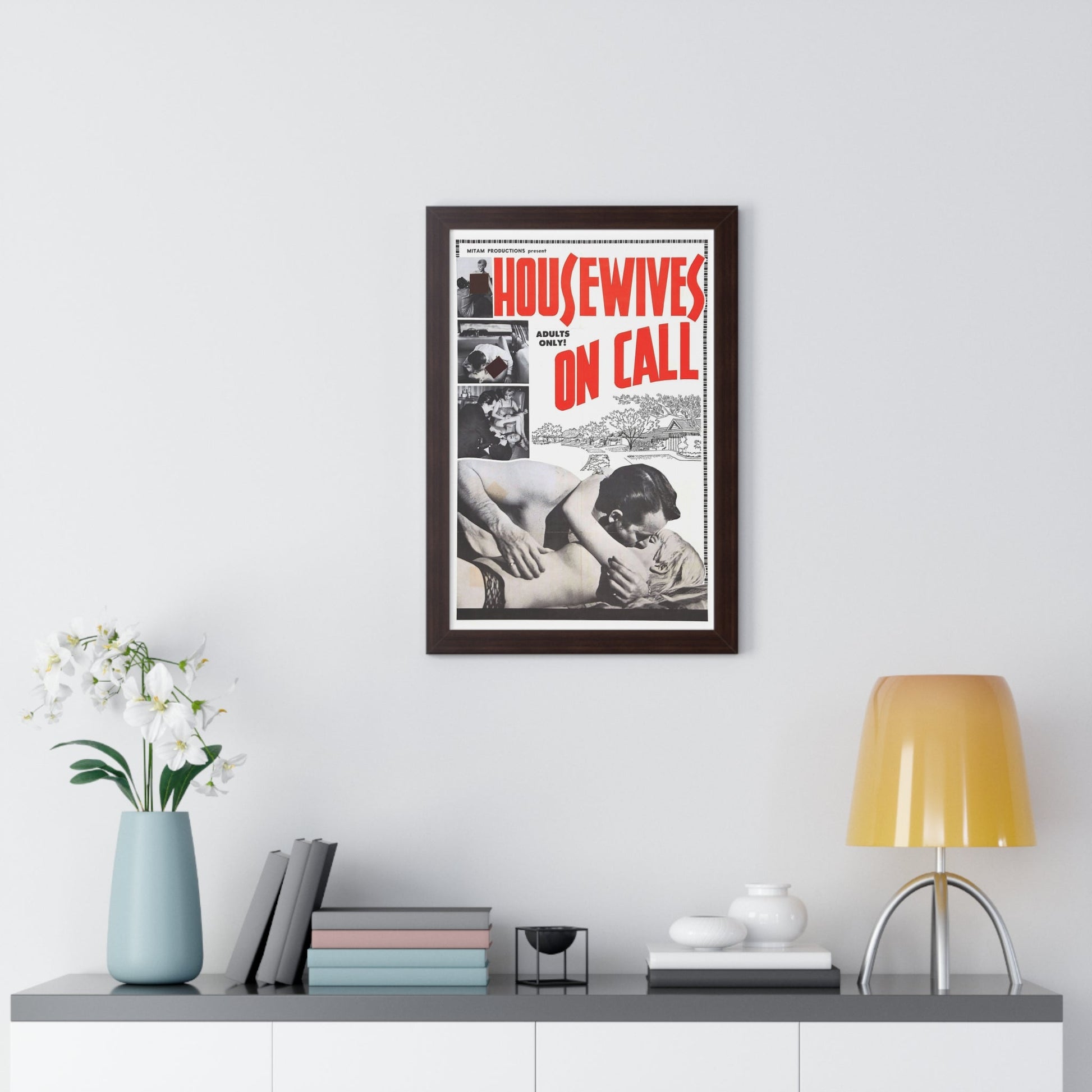 HOUSWIVES ON CALL 1967 - Framed Movie Poster-The Sticker Space