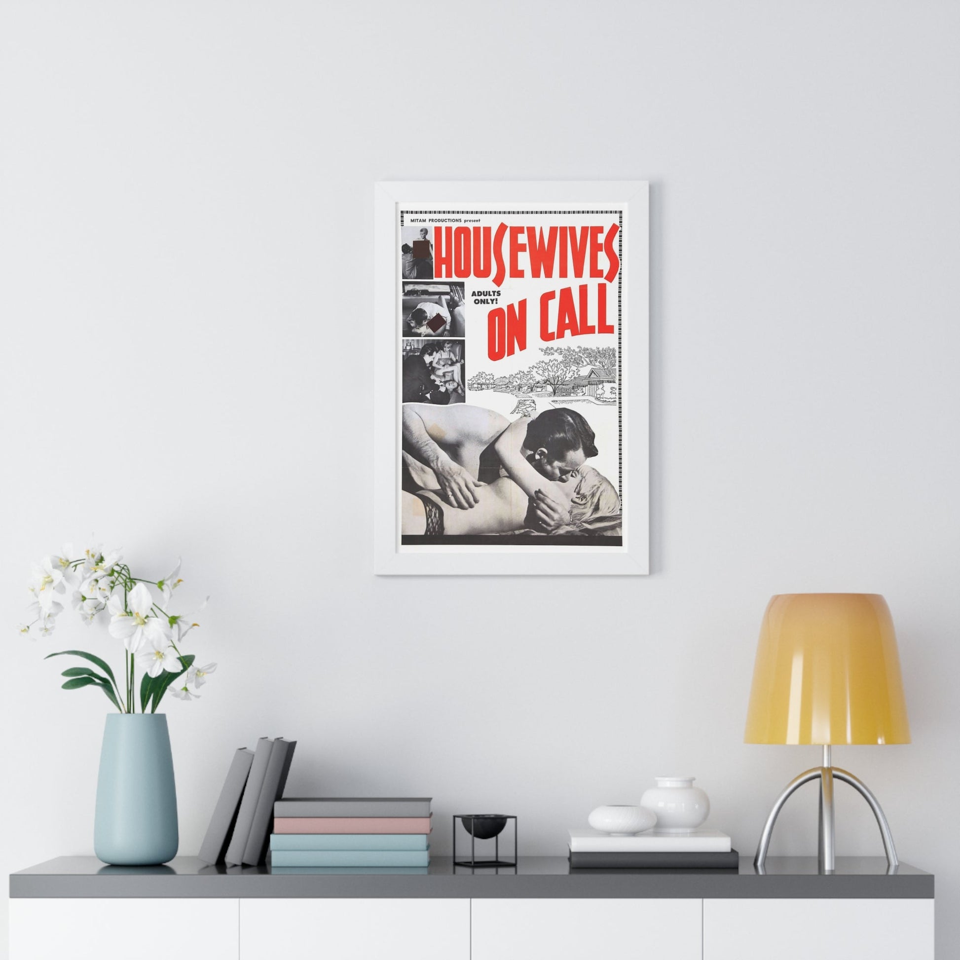 HOUSWIVES ON CALL 1967 - Framed Movie Poster-The Sticker Space