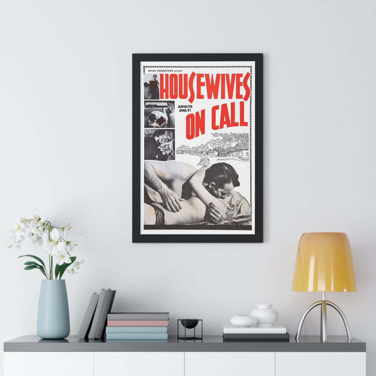 HOUSWIVES ON CALL 1967 - Framed Movie Poster-The Sticker Space