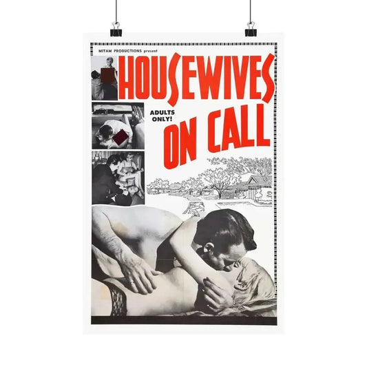 HOUSWIVES ON CALL 1967 - Paper Movie Poster 12″ x 18″ Matte - The Sticker Space