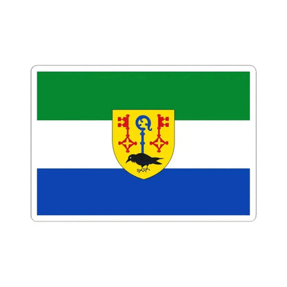 Houthulst vlag (Belgium) STICKER Vinyl Kiss-Cut Decal 6 Inch White - The Sticker Space