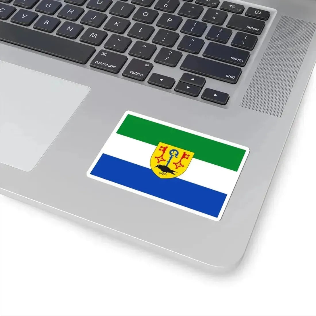 Houthulst vlag (Belgium) STICKER Vinyl Kiss-Cut Decal - The Sticker Space