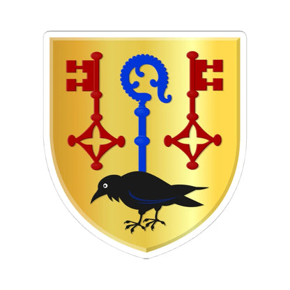 Houthulst wapen (Belgium) (Coat of Arms) STICKER Vinyl Kiss-Cut Decal 4 Inch White - The Sticker Space