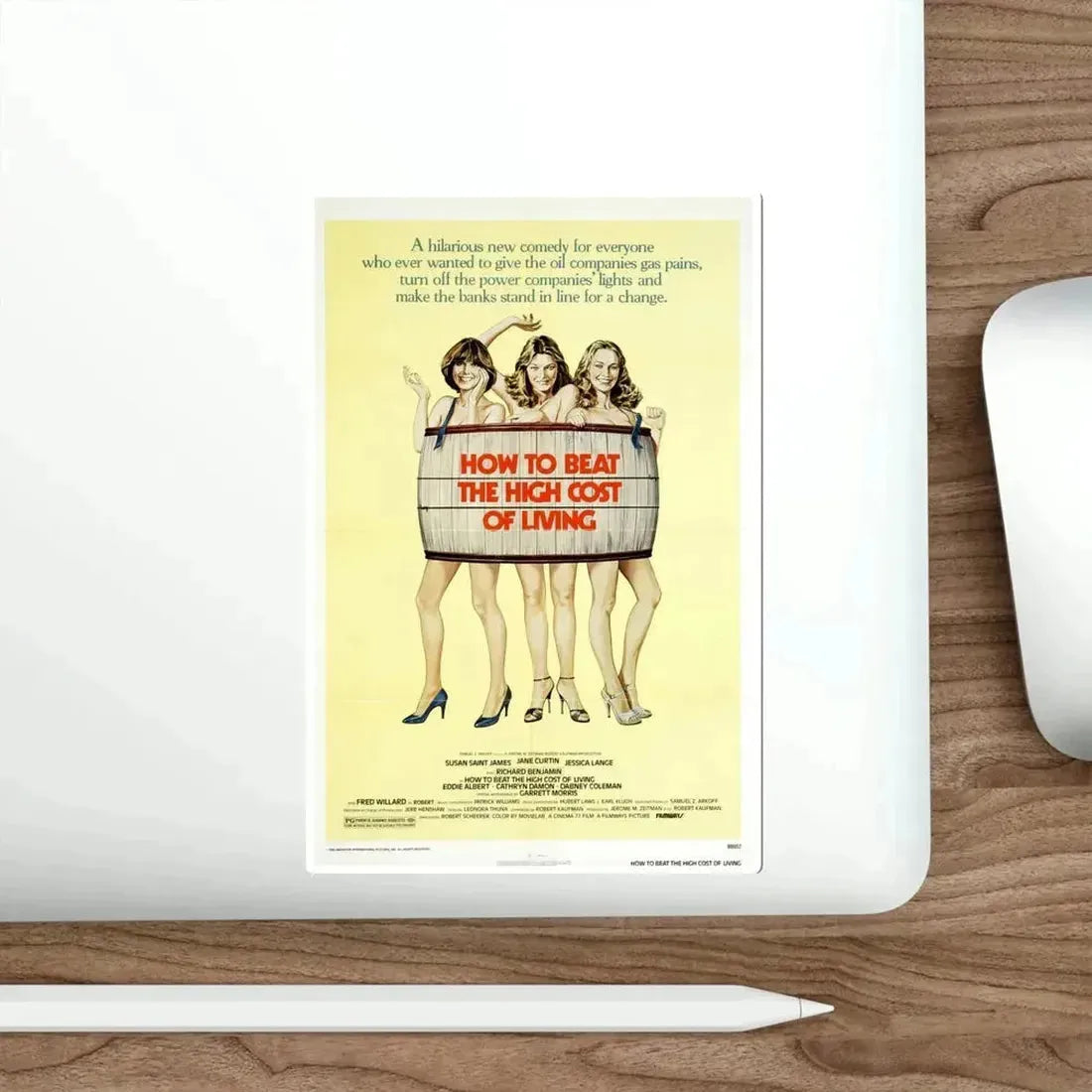How to Beat the High Co$t of Living 1980 Movie Poster STICKER Vinyl Die-Cut Decal - The Sticker Space