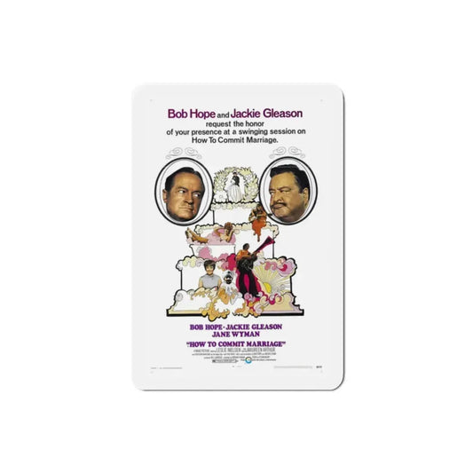How to Commit Marriage 1969 Movie Poster Refrigerator Magnet 2 Inch - The Sticker Space