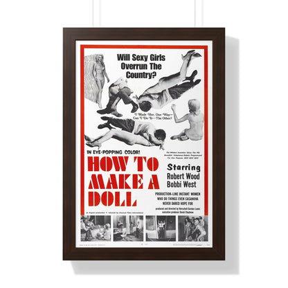 HOW TO MAKE A DOLL 1968 - Framed Movie Poster-16″ x 24″-The Sticker Space