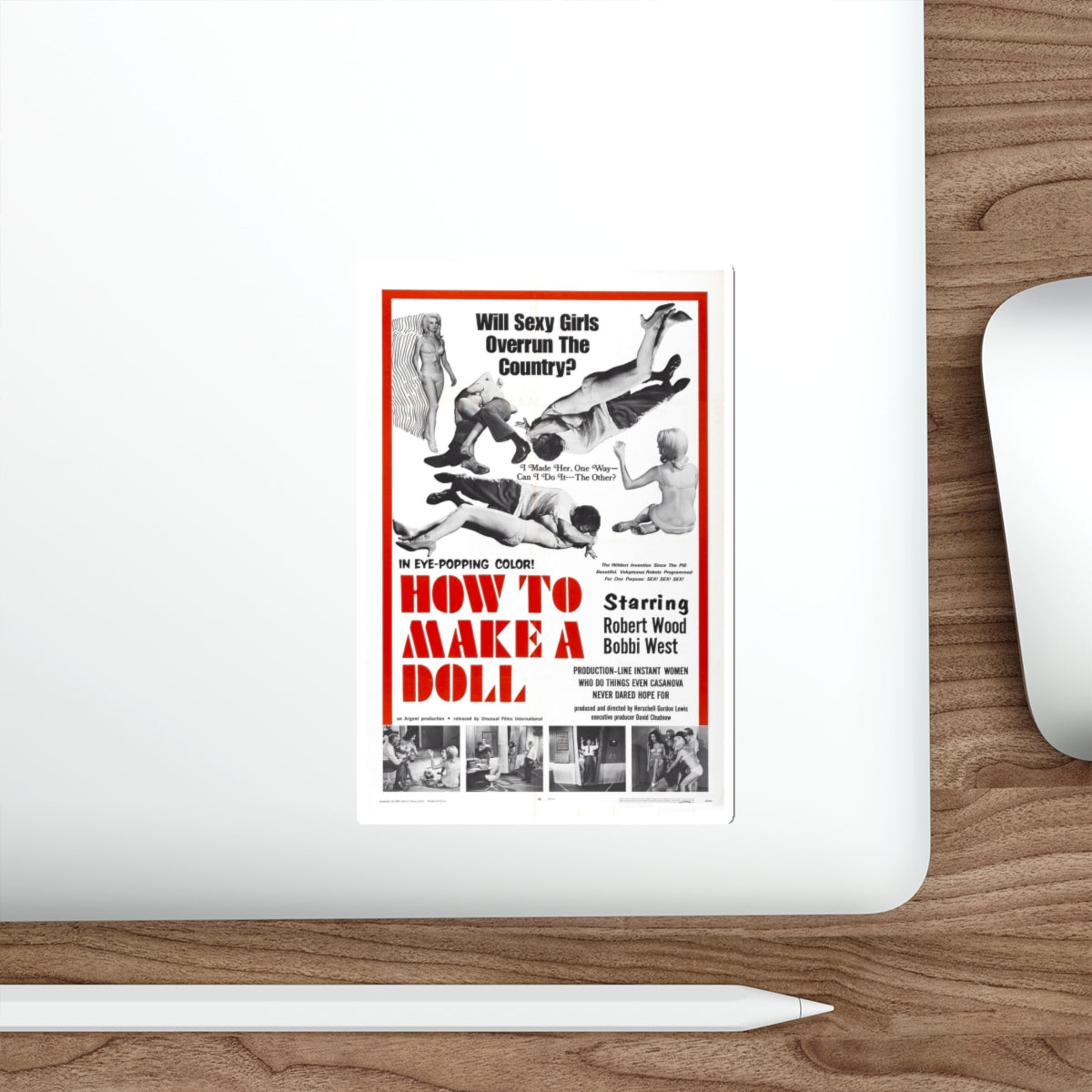 HOW TO MAKE A DOLL 1968 Movie Poster STICKER Vinyl Die-Cut Decal-The Sticker Space