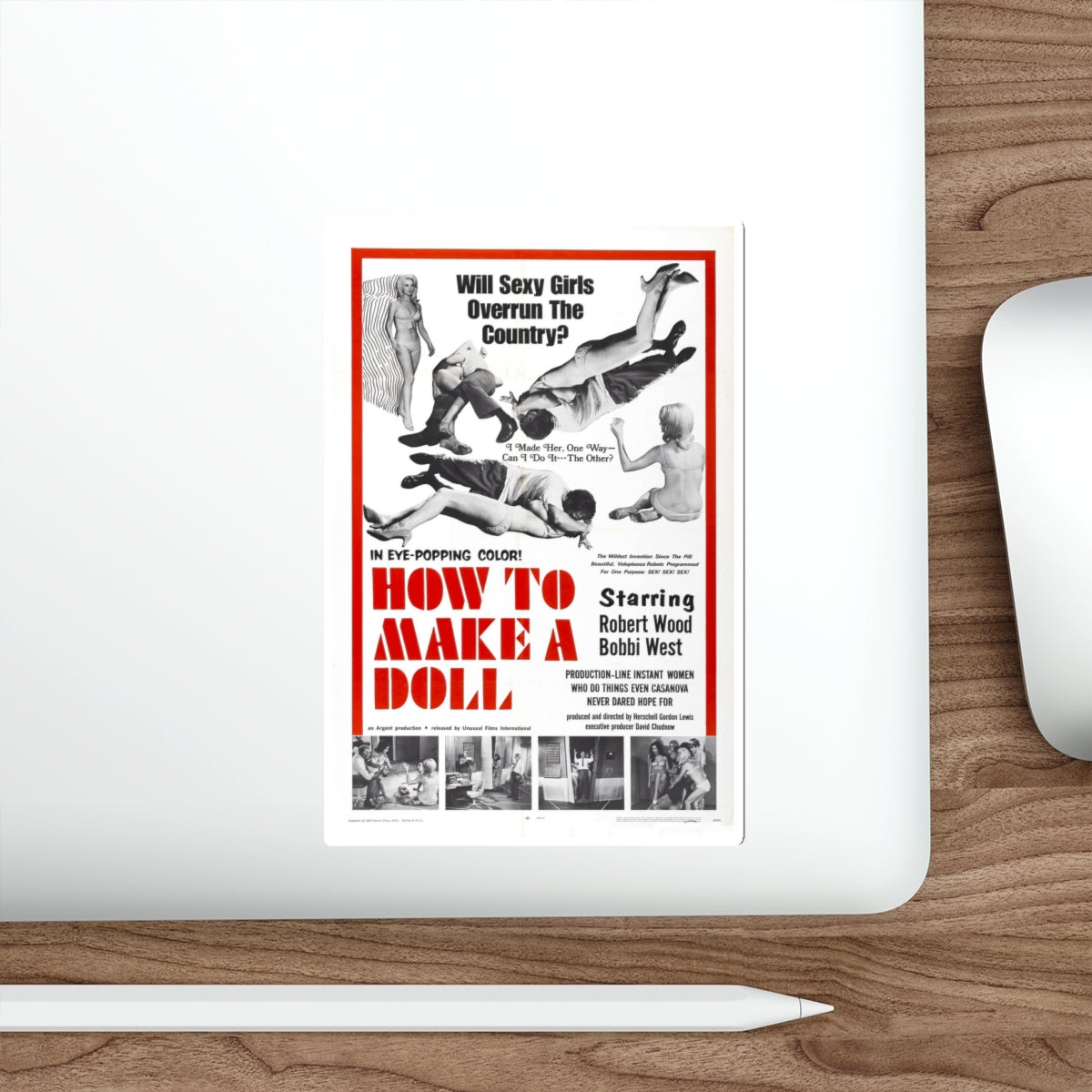 HOW TO MAKE A DOLL 1968 Movie Poster STICKER Vinyl Die-Cut Decal-The Sticker Space