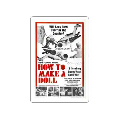 HOW TO MAKE A DOLL 1968 Movie Poster STICKER Vinyl Die-Cut Decal - The Sticker Space
