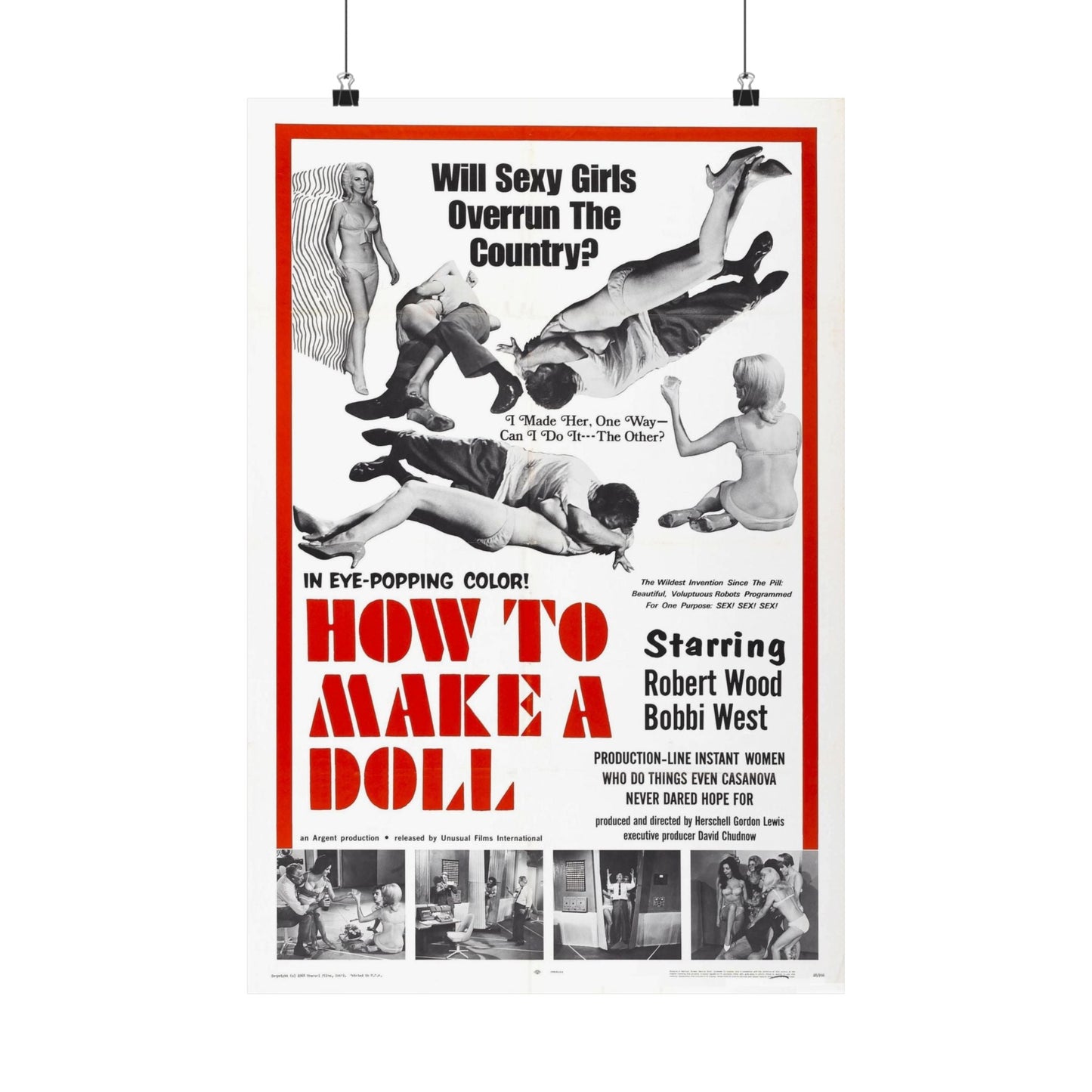 HOW TO MAKE A DOLL 1968 - Paper Movie Poster-16″ x 24″-The Sticker Space