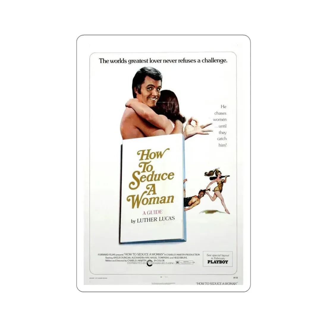 How to Seduce a Woman 1974 Movie Poster STICKER Vinyl Die-Cut Decal 5 Inch - The Sticker Space