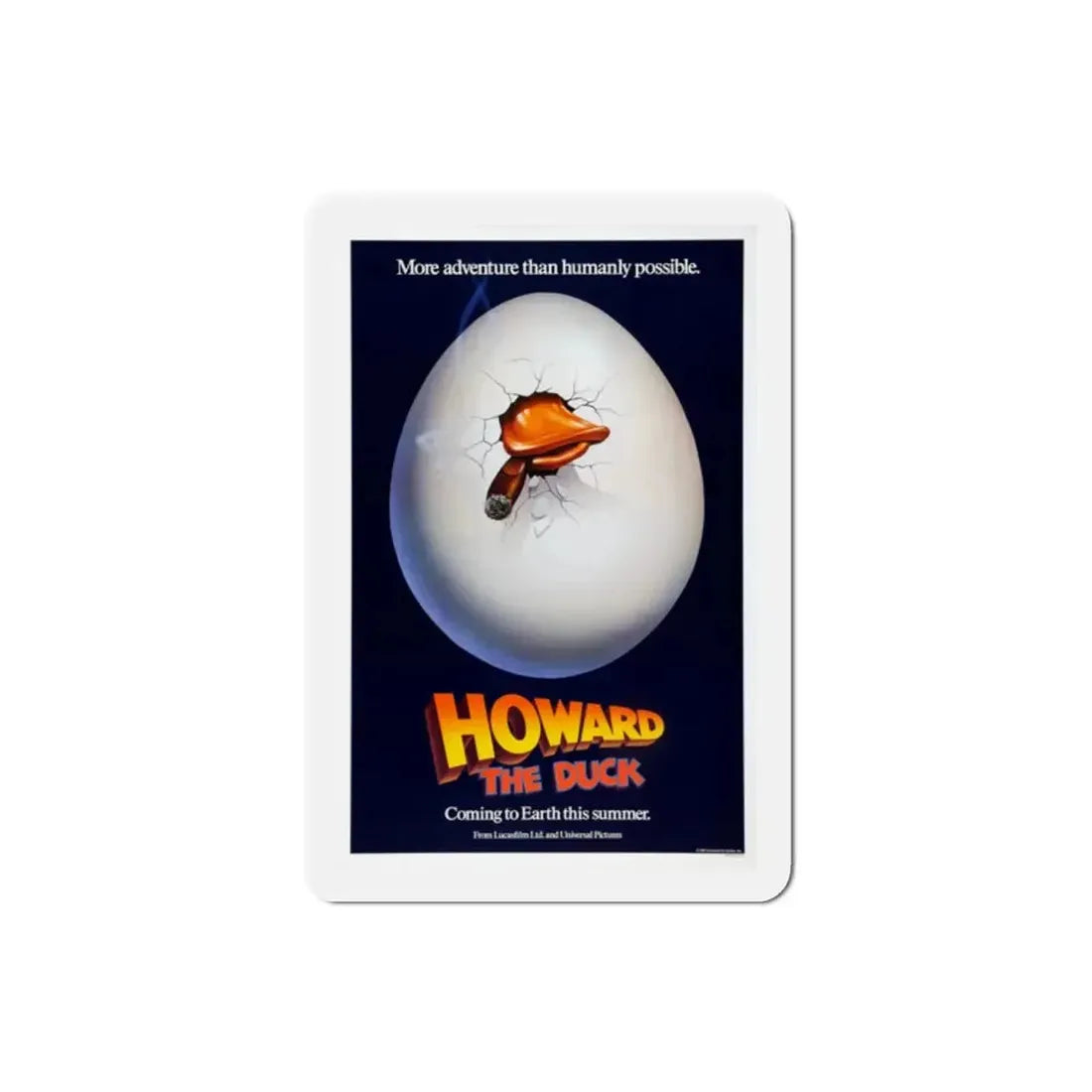 Howard the Duck 1986 Movie Poster Refrigerator Magnet - The Sticker Space