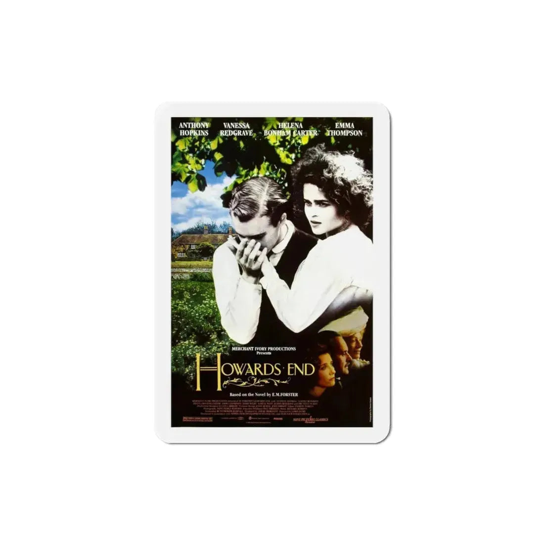 Howards End 1992 Movie Poster Refrigerator Magnet 3 Inch - The Sticker Space