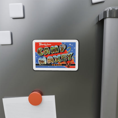 Howdy from Camp Maxey Texas (Greeting Postcards) Die-Cut Magnet-The Sticker Space