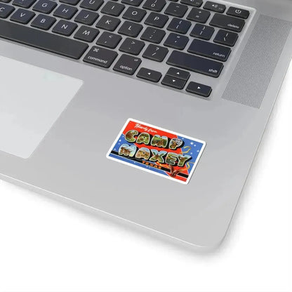 Howdy from Camp Maxey Texas (Greeting Postcards) STICKER Vinyl Kiss-Cut Decal - The Sticker Space
