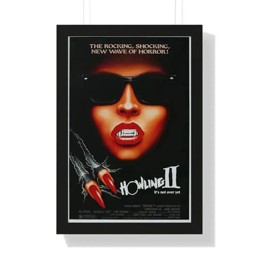 HOWLING II 1985 - Framed Movie Poster 16″ x 24″ Black - The Sticker Space