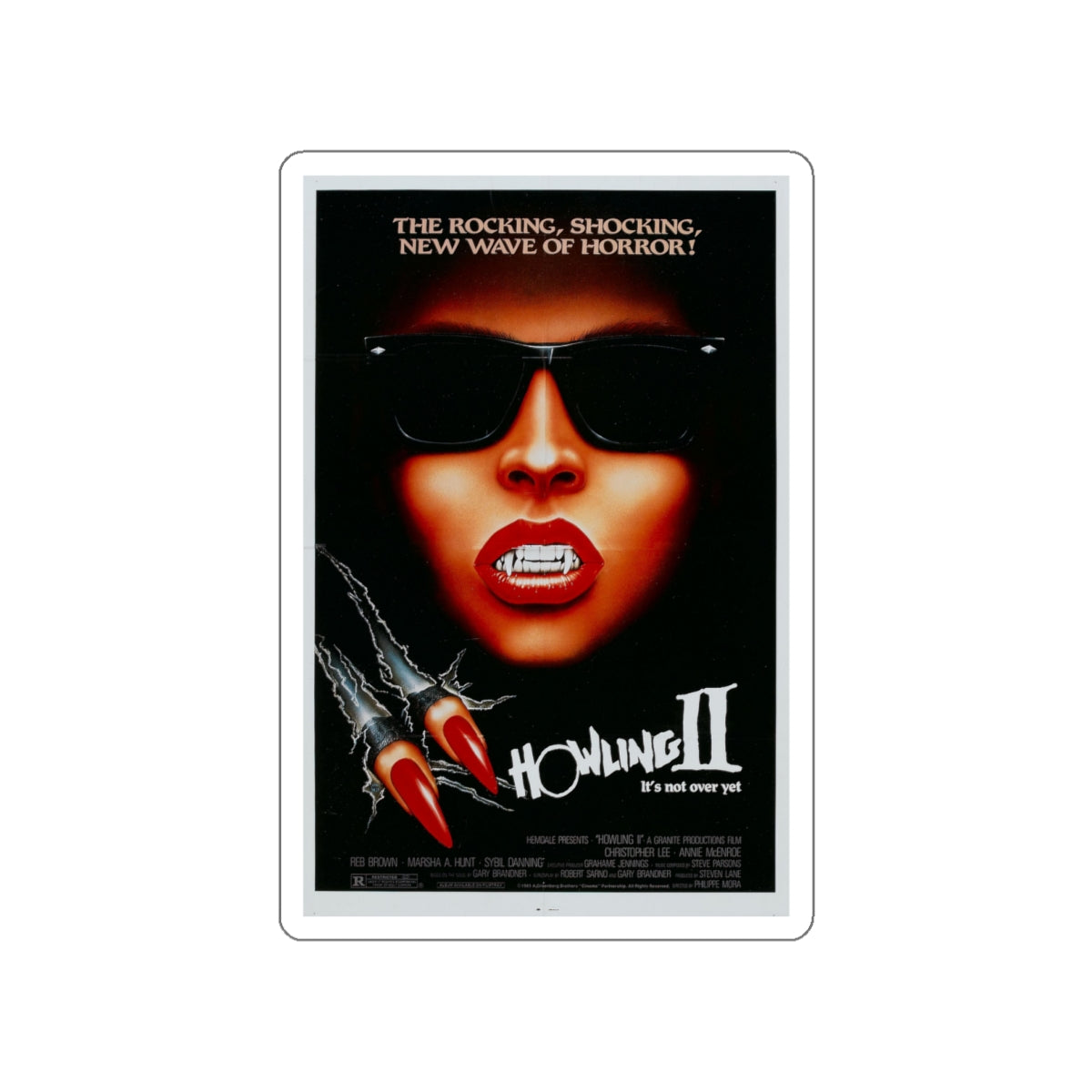 HOWLING II 1985 Movie Poster STICKER Vinyl Die-Cut Decal-4 Inch-The Sticker Space