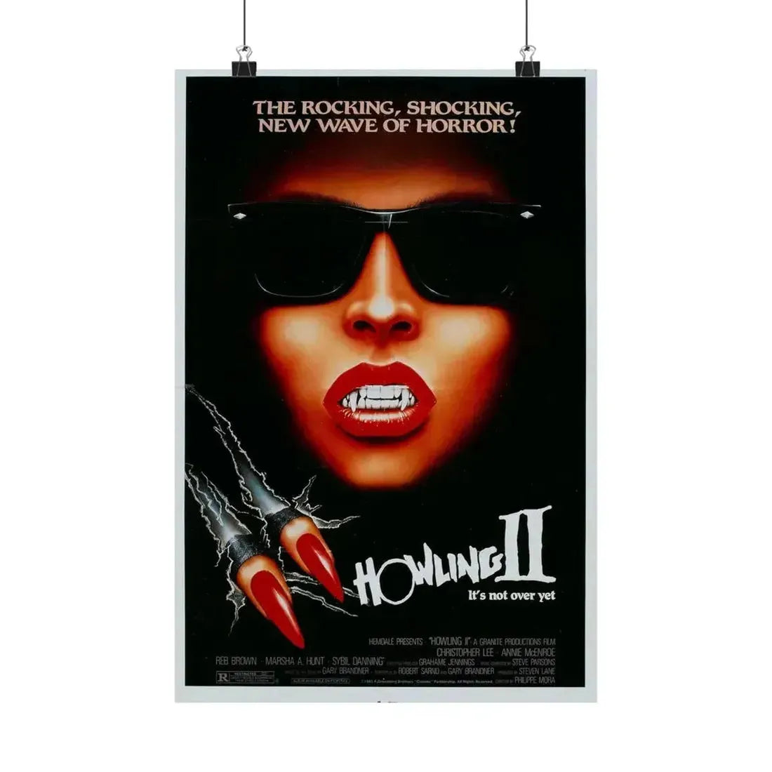 HOWLING II 1985 - Paper Movie Poster - The Sticker Space