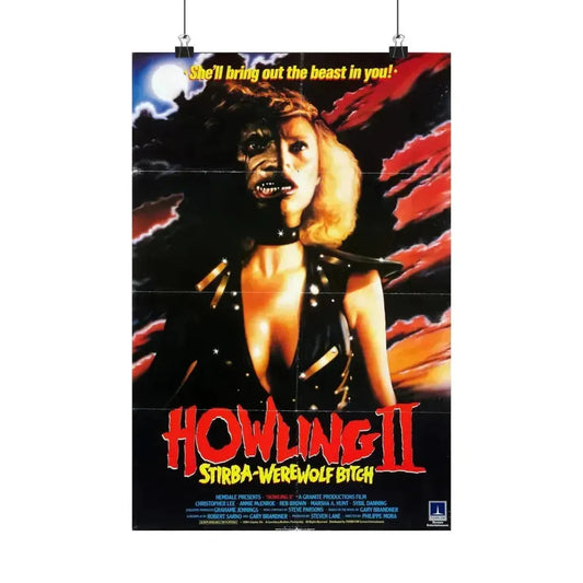 HOWLING II (2) 1985 - Paper Movie Poster 12″ x 18″ Matte - The Sticker Space