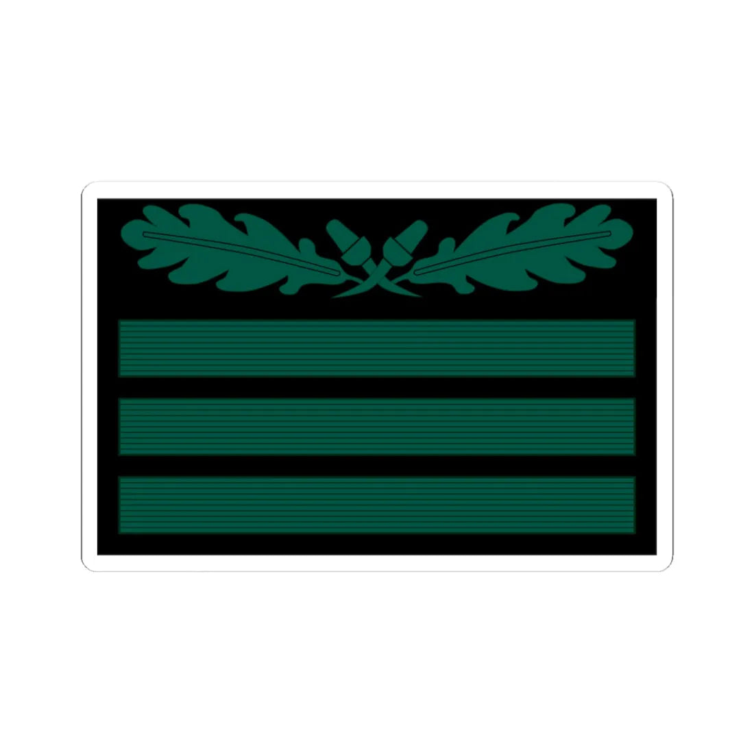Hptm Hstuf OF2 cam slv 1945 (Germany) (Military Rank) STICKER Vinyl Kiss-Cut Decal 3 Inch White - The Sticker Space