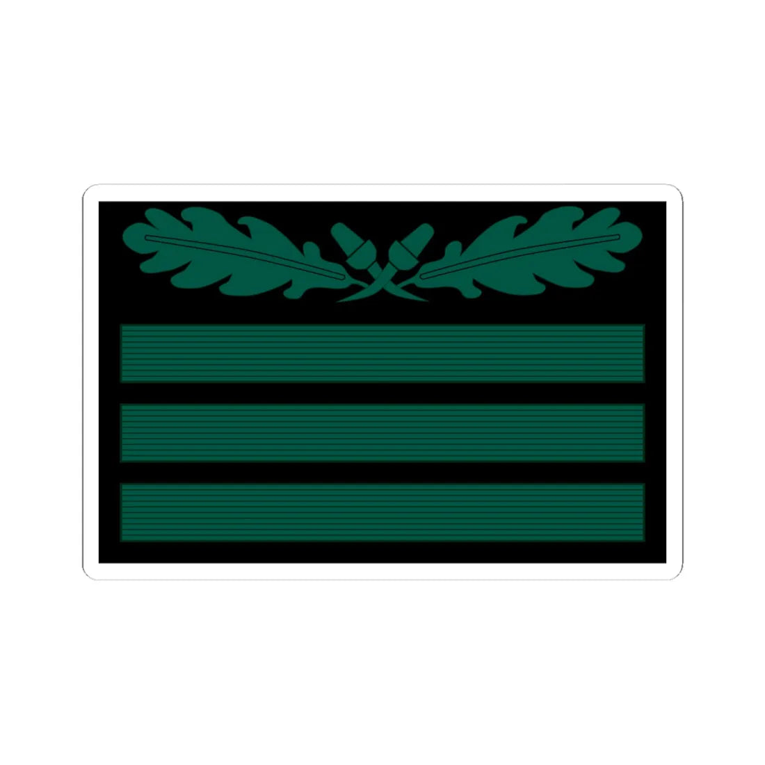 Hptm Hstuf OF2 cam slv 1945 (Germany) (Military Rank) STICKER Vinyl Kiss-Cut Decal 4 Inch White - The Sticker Space