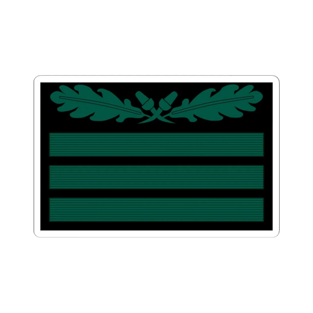 Hptm Hstuf OF2 cam slv 1945 (Germany) (Military Rank) STICKER Vinyl Kiss-Cut Decal 6 Inch White - The Sticker Space