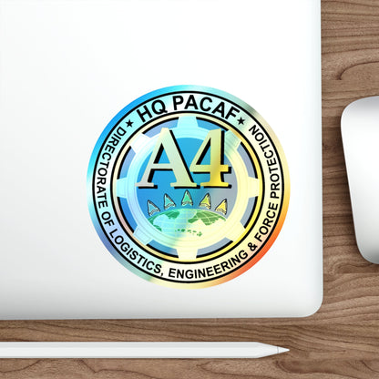 HQ PACAF A4 (U.S. Air Force) Holographic STICKER Die-Cut Vinyl Decal-The Sticker Space