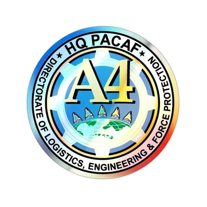 HQ PACAF A4 (U.S. Air Force) Holographic STICKER Die-Cut Vinyl Decal 2 Inch Holographic - The Sticker Space