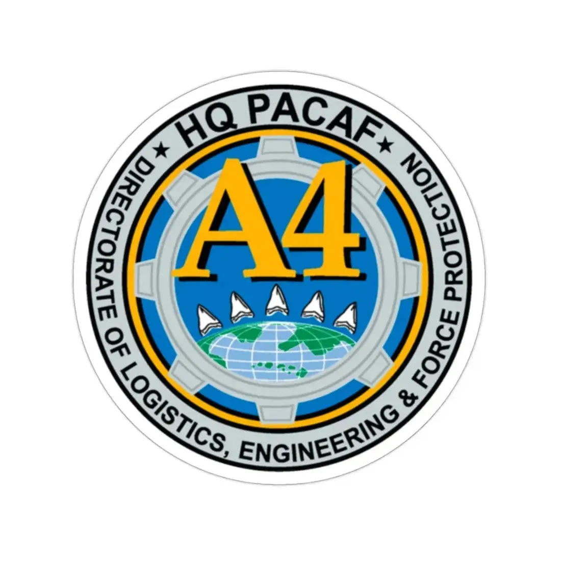 HQ PACAF A4 (U.S. Air Force) STICKER Vinyl Die-Cut Decal 2 Inch - The Sticker Space