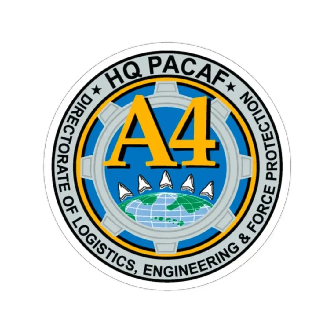 HQ PACAF A4 (U.S. Air Force) STICKER Vinyl Die-Cut Decal - The Sticker Space