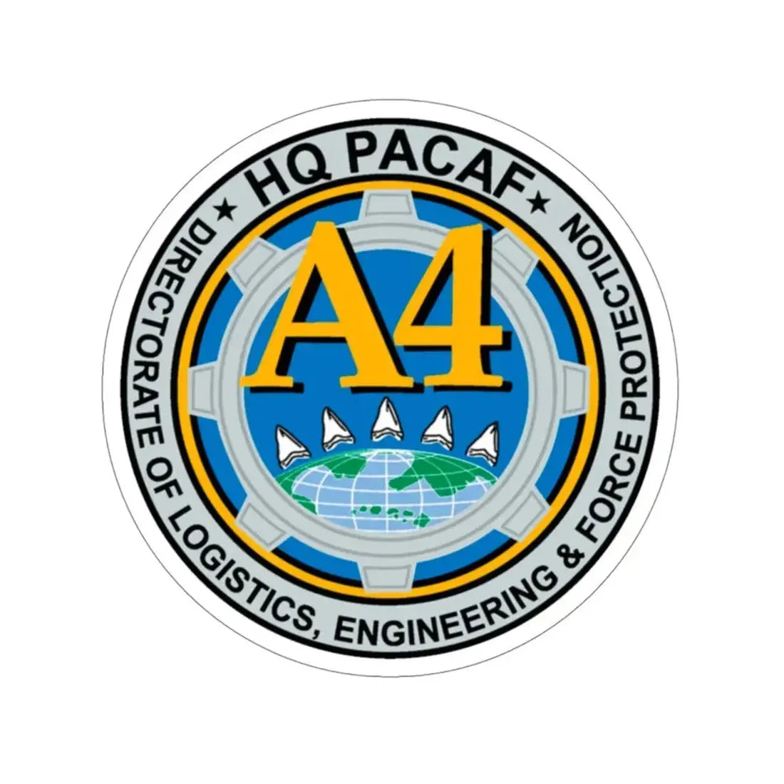 HQ PACAF A4 (U.S. Air Force) STICKER Vinyl Die-Cut Decal - The Sticker Space