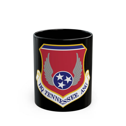 HQ Tennessee Air National Guard (U.S. Air Force) Black Coffee Mug-11oz-The Sticker Space