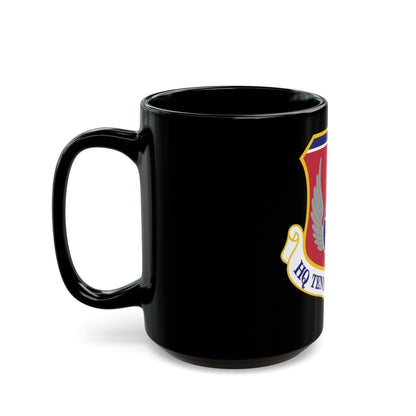 HQ Tennessee Air National Guard (U.S. Air Force) Black Coffee Mug-The Sticker Space