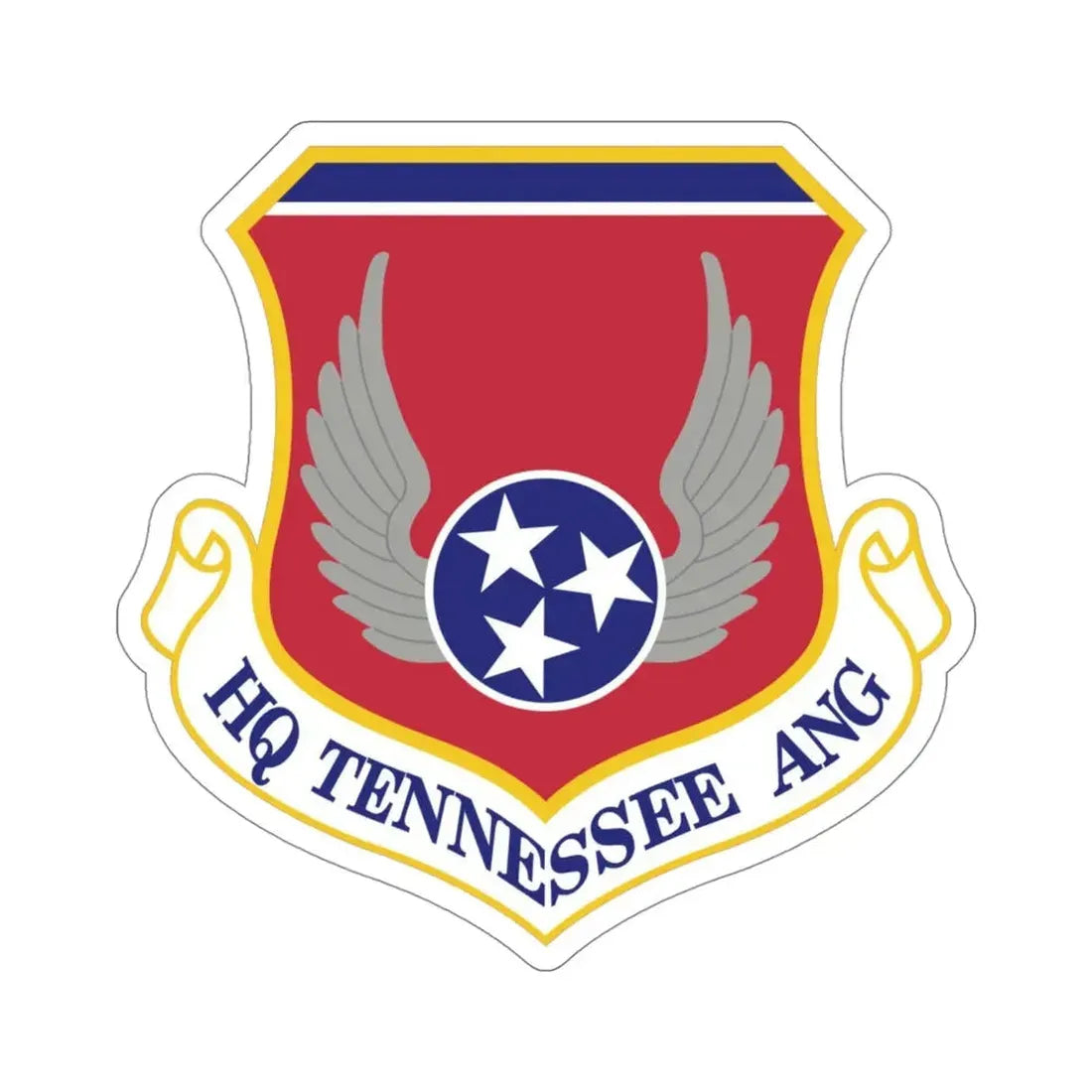 HQ Tennessee Air National Guard (U.S. Air Force) STICKER Vinyl Die-Cut Decal 4 Inch - The Sticker Space