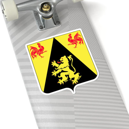 Héraldique Province BE Brabant Wallon (Belgium) (Coat of Arms) STICKER Vinyl Kiss-Cut Decal - The Sticker Space