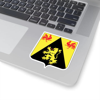 Héraldique Province BE Brabant Wallon (Belgium) (Coat of Arms) STICKER Vinyl Kiss-Cut Decal - The Sticker Space